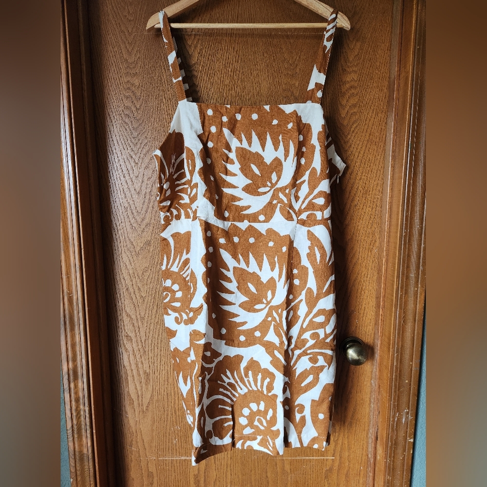 Boden linen shift dress